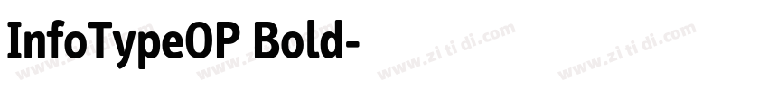 InfoTypeOP Bold字体转换